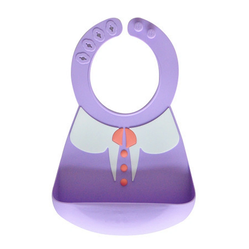 Small quantities striped baby bandana drool bibs soft silicone plain for wholesale