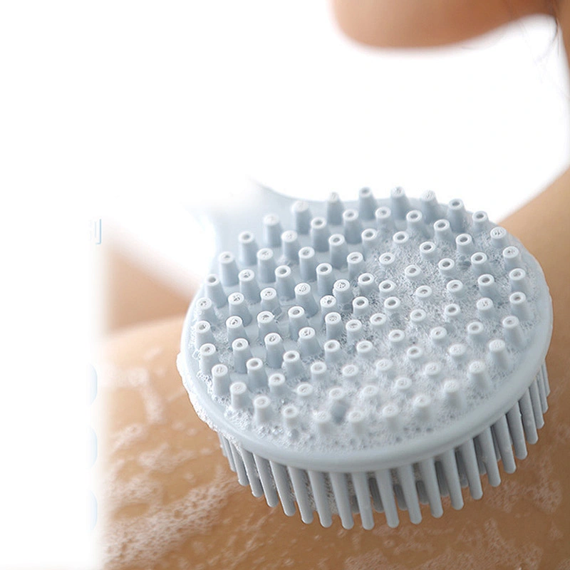 Bath Body Brushes Silicone,   Long Handle Exfoliating Scrubbing Brushes for Shower Scrub  Exfoliating Skin Massage