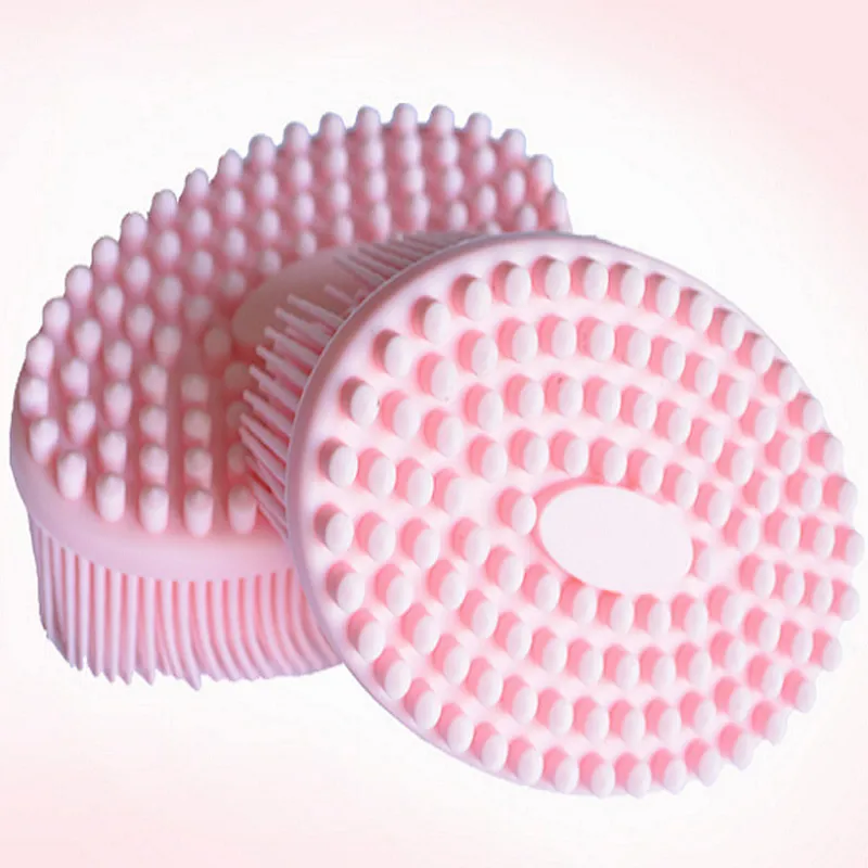 Wholesale BPA free soft silicone baby bath brush with hair brush
