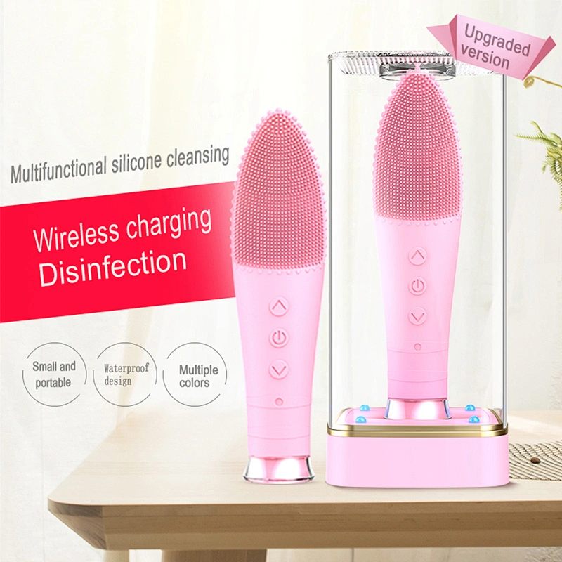 Silicone Electric Face Cleansing Brush Facial Skin facial cleansing brush  Remover Massage Tool Adult Baby