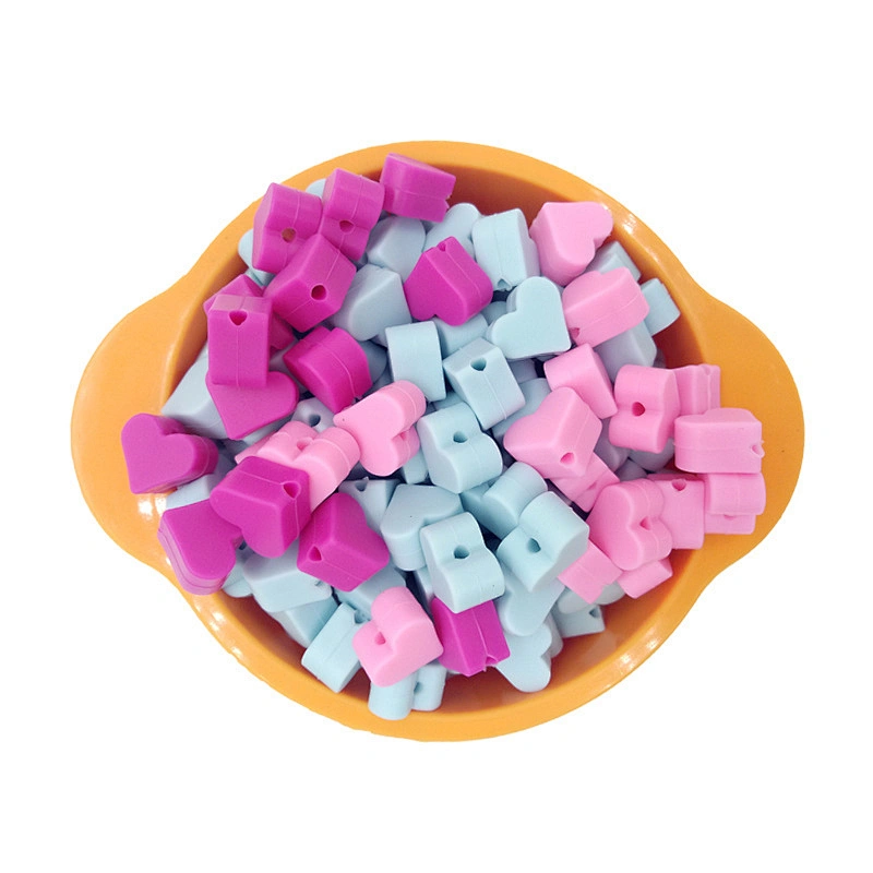 factory wholesale  food grade pentagram star round soft  silicone  baby  teething beads