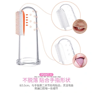 Amazon top sellers soft  safe BPA free baby liquid silicone toothbrush for baby for Caring for baby teeth