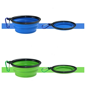 2020 Amazon selling high quality TPE folding portable silicone pet bowl dog bowl for pet