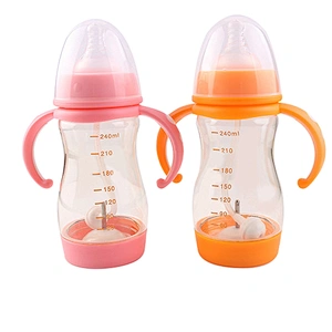 New design eco friendly PPSU drop resistant temperature sensitive baby feeding bottle  for baby