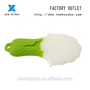Silicone Safty vegetable white cabbage shaped pet toy teether