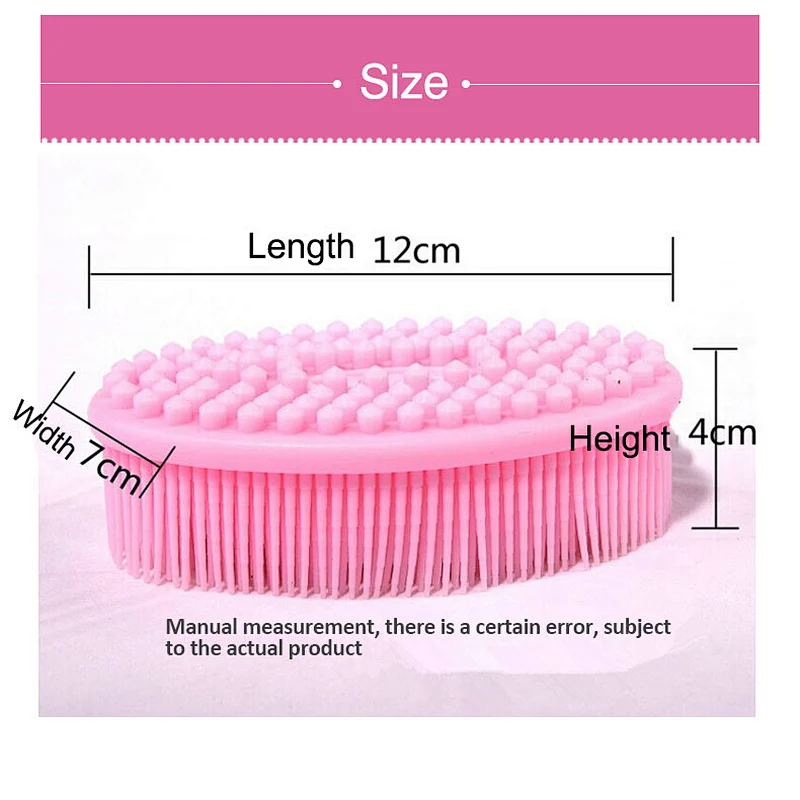 2020 Amazon top sellers soft durable flexible waterproof food-grade silicone bath brush for baby for bath