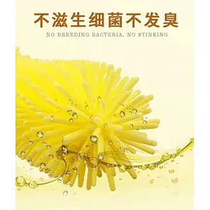 Multifunctional health safe soft silicone  cleaning brush for mothers for cleaning various cups and bottles