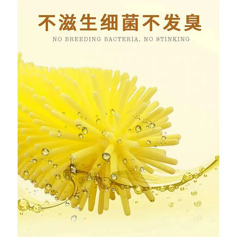Multifunctional health safe soft silicone  cleaning brush for mothers for cleaning various cups and bottles