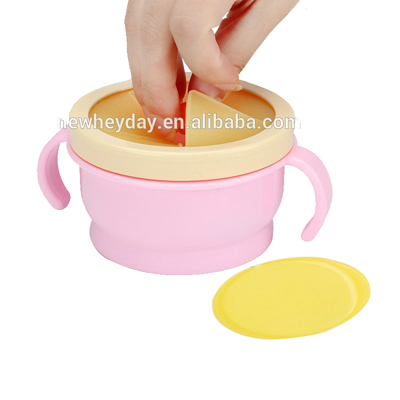Wholesale customized silicone baby snack container serving  baby snack tray  cup