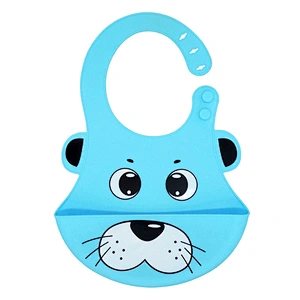 Hot sale waterproof 100%  food grade silicone baby bibs
