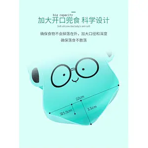 2020 New design custom printed disposable eco-friendly waterproof food-grade silicone rubber baby's bibs for feeding