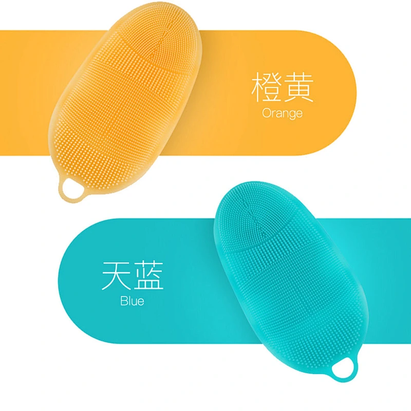 Multifunctional health and environmental protection silicone bath brush for bath