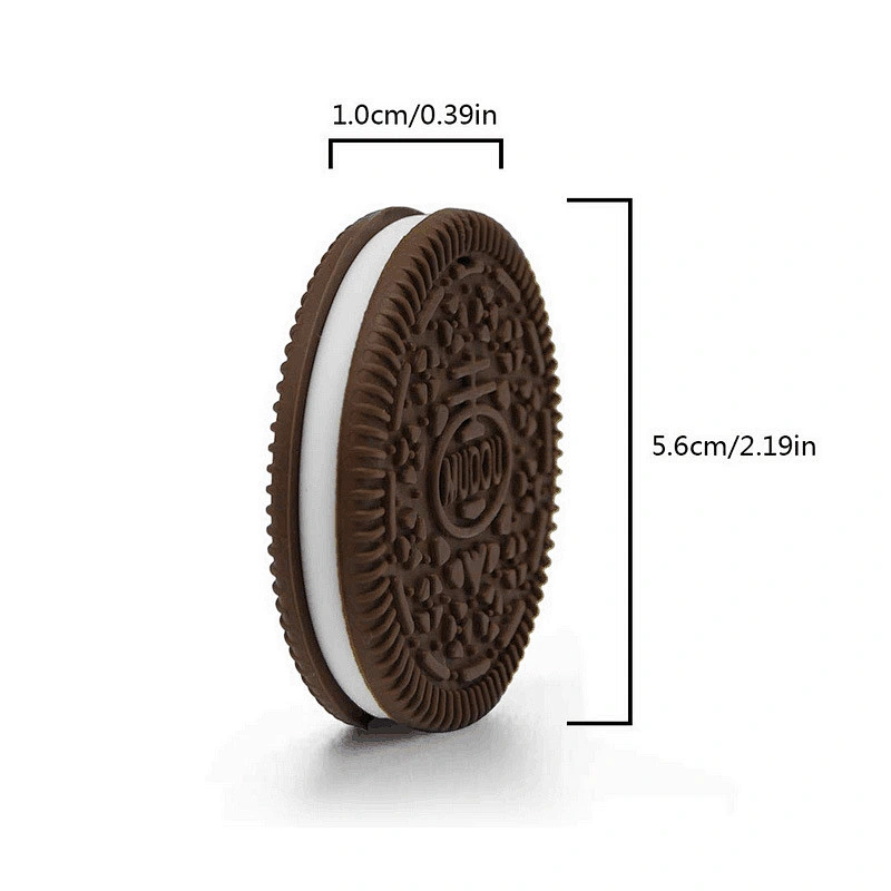 2020 Amazon top sellers soft healthy BPA free food-grade silicone biscuit shaped teether for baby for feediing