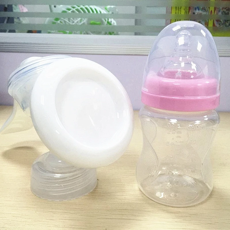 Portable breast sucker manual breast vacuum pump Milking machineDevice Milk Bottle Silicone  Saver Collector  Suction Pump