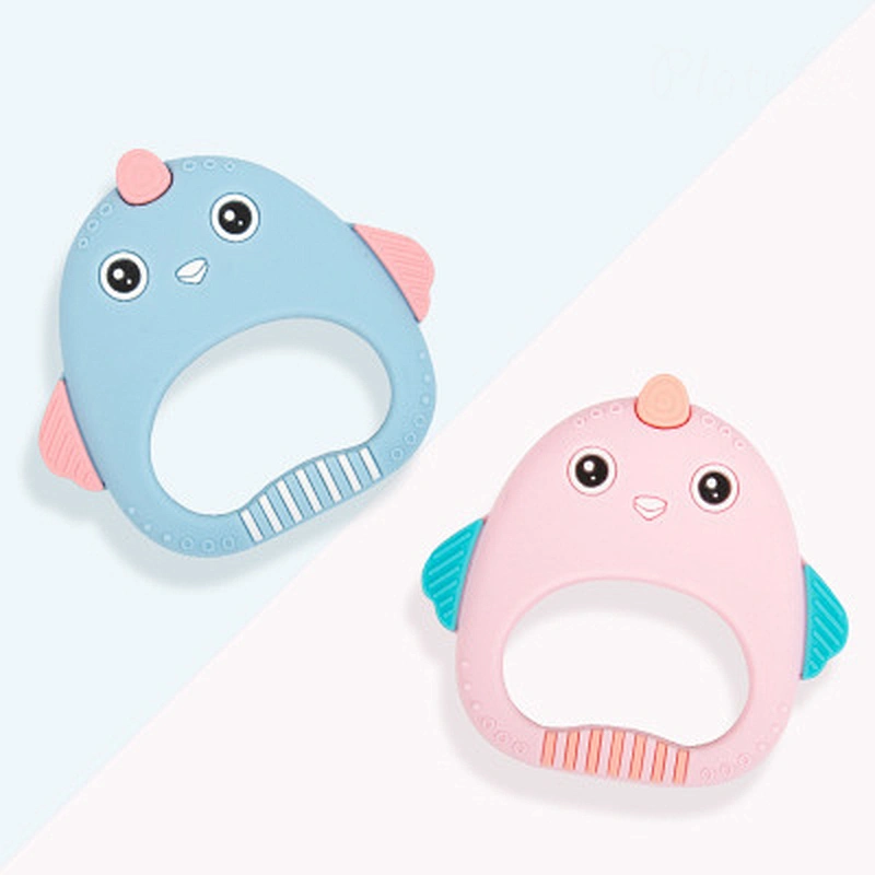 Custom size silicone baby teether soft new design with best quality