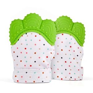 Newest High Quality glove teether funny silicone teething baby mittens wearable on sale