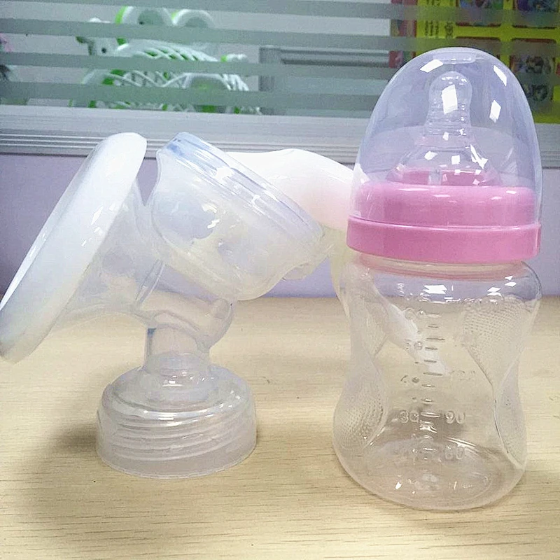 Portable breast sucker manual breast vacuum pump Milking machineDevice Milk Bottle Silicone  Saver Collector  Suction Pump
