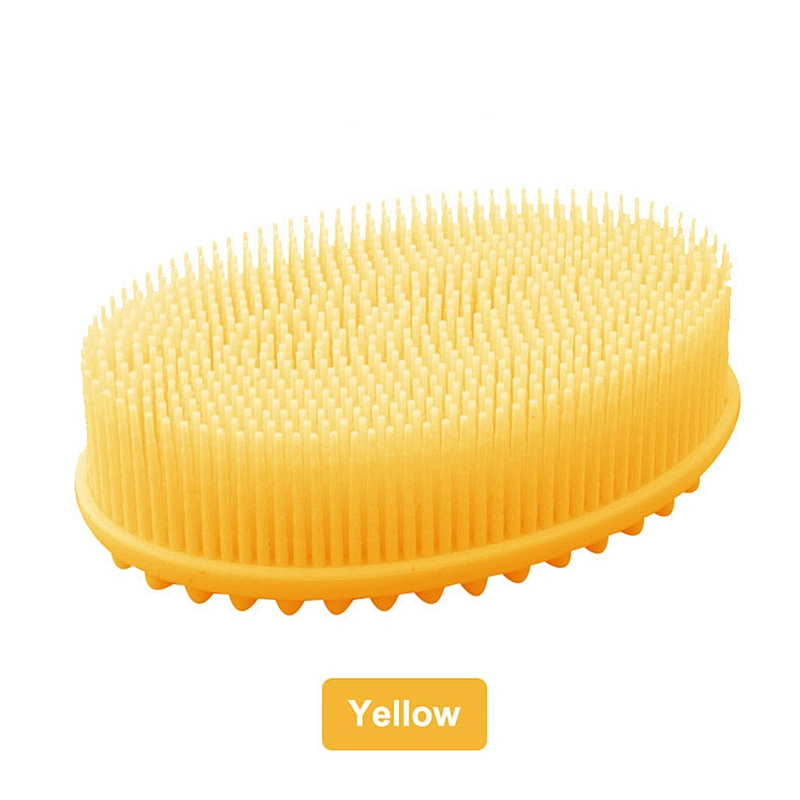 2020 Amazon top sellers soft durable flexible waterproof food-grade silicone bath brush for baby for bath