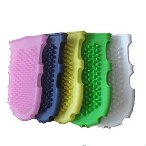 silicone bath glove  brush face cleaning silicone brush pet glove brush