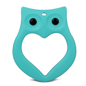 custom Food grade  silicone owl soft toy  teether CPC certification