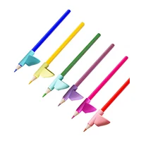 Amazon hot seller children's silicone grip pen set correct posture pen set environmental food grade silicone pencil case