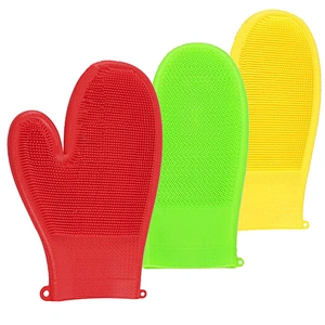 Soft Silicone Body Cleansing glove Brush Shower  Skin Massage brush Bath Glove, Fit for Sensitive and All Kinds of Skin