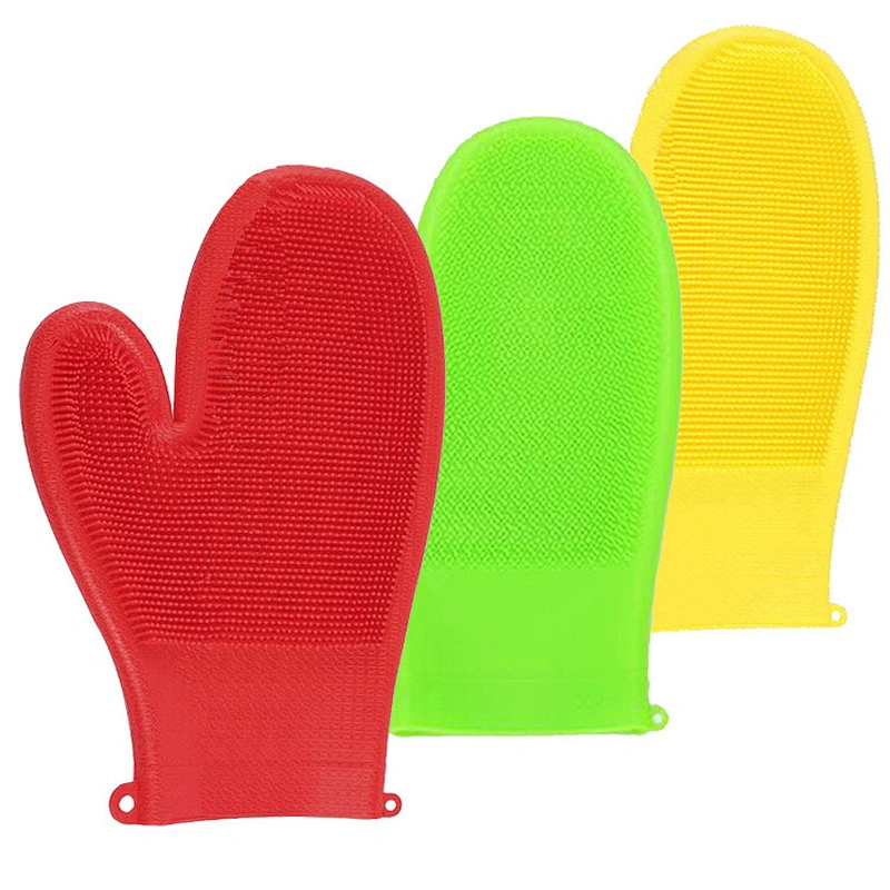 Soft Silicone Body Cleansing glove Brush Shower  Skin Massage brush Bath Glove, Fit for Sensitive and All Kinds of Skin