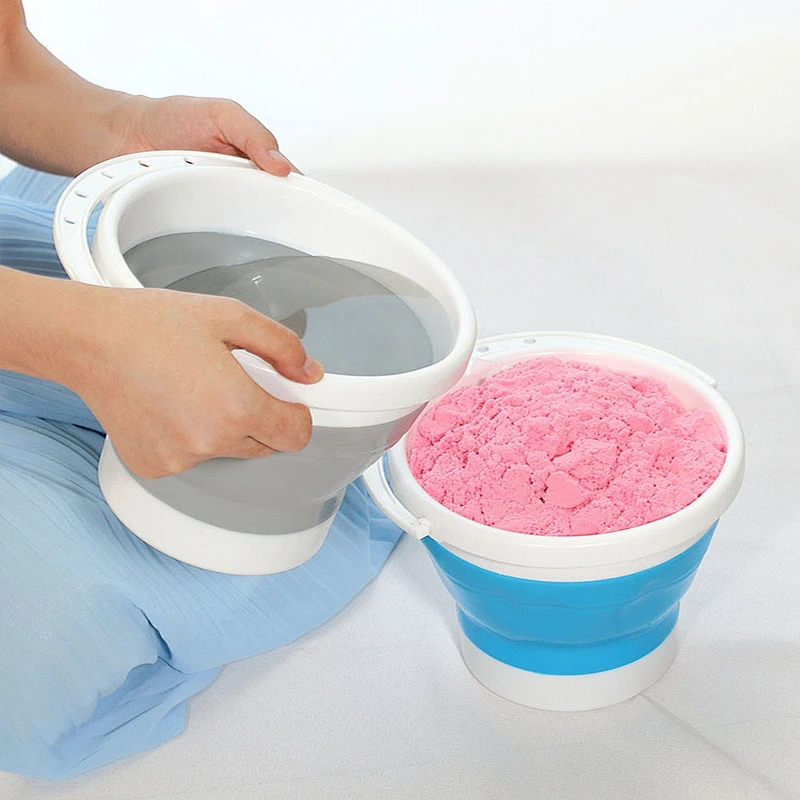 2020 customize high quality Leakproof portable foldable silicone water bucket with custom logo