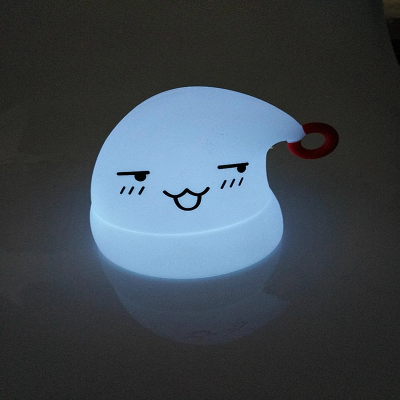 Best Christmas Gifts colorful safe LED  silicone snowman light for baby for sleeping
