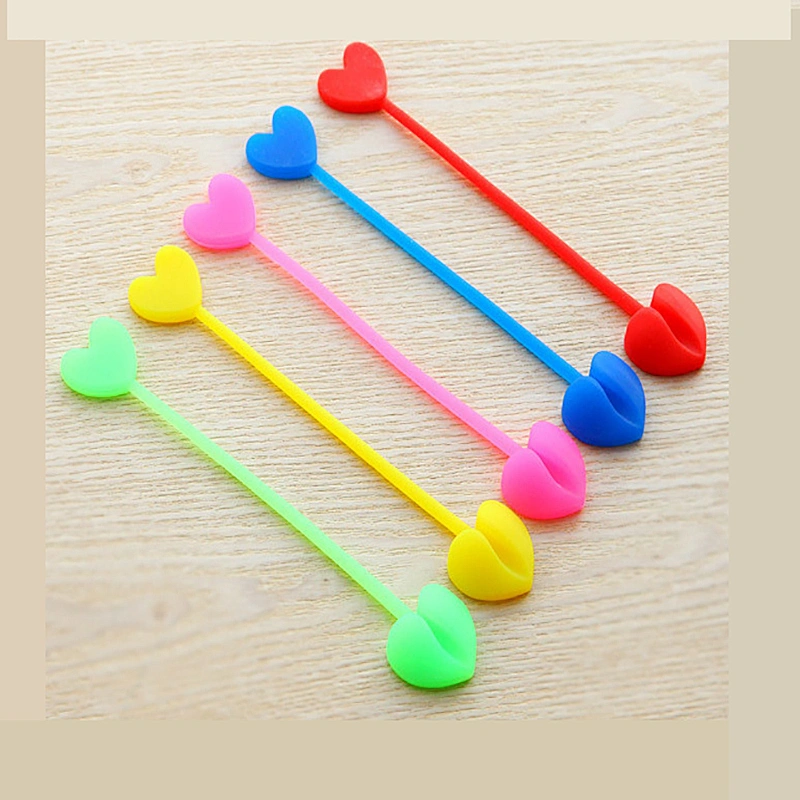 2020 Multi-functional environmentally friendly recyclable elastic heart-shaped silicone sealing clip for kitchen