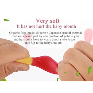 Wholesale custom  New Baby   Silicone serving   Spoon And Fork  feeder