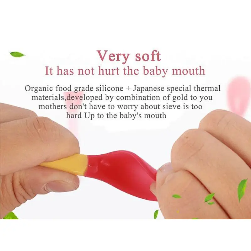 Wholesale custom  New Baby   Silicone serving   Spoon And Fork  feeder