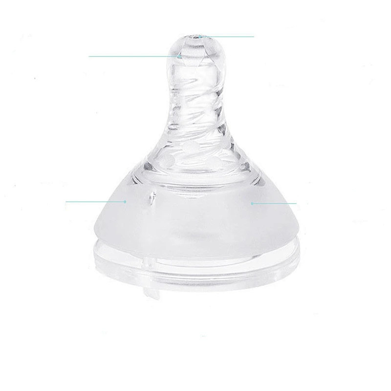 2020 Amazon top sellers soft and flexible anti-flatulence food-grade liquid silicone nipple for baby for feeding