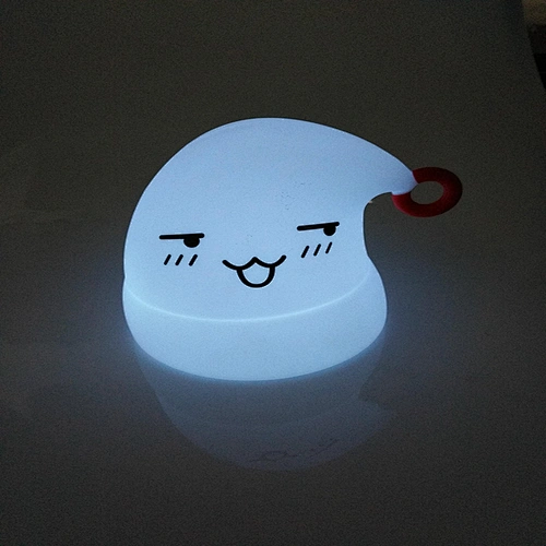 Best Christmas Gifts colorful LED bed sensor silicone snowman light for baby for sleeping