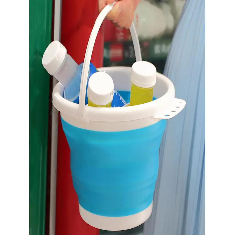 2020 latest new design lightweight durable silicone collapsible shopping bucket for mother for shopping