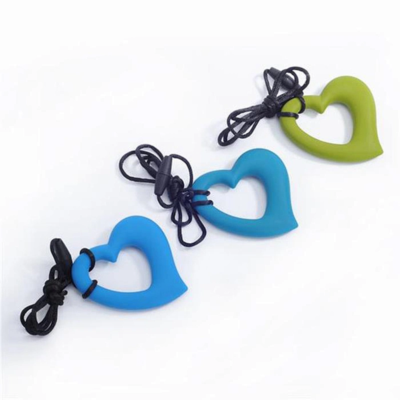 Free Samples food grade new design silicone heart teether