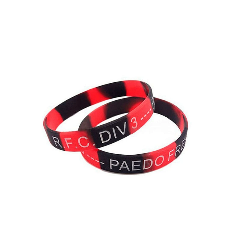Fashionable factory customize silicone sport team hand band with flexibility