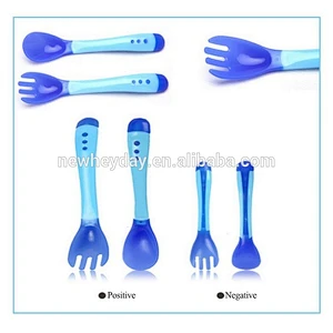 Mini Silicone Spoon and Fork Gift Set for Baby