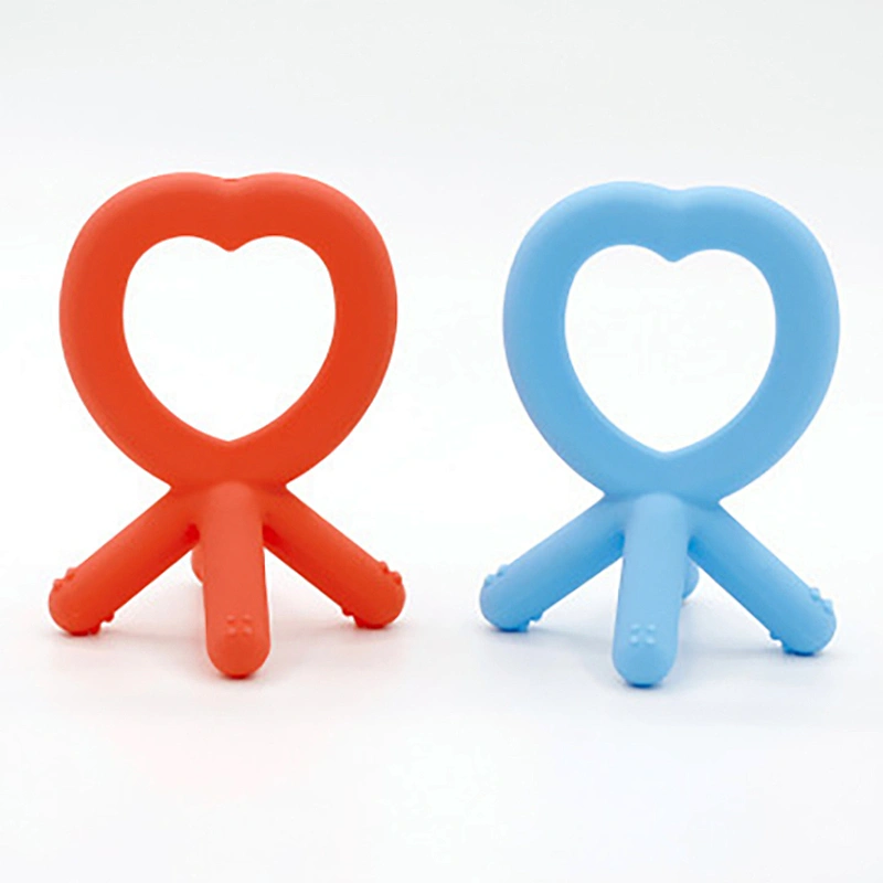 New design silicone teether bpa free wholesale baby teething food grade with factory price