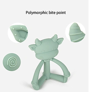 Factory price wholesale silica baby teether cute manufacturer with