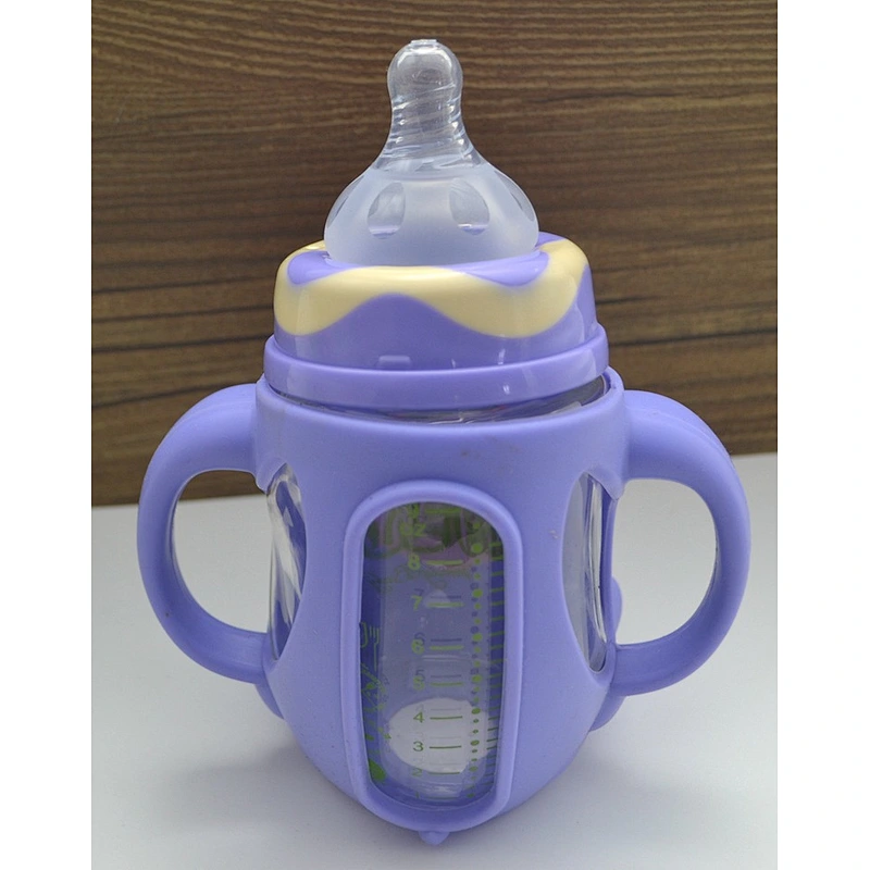 quality wide mouth universal  cute Thread  frost super soft simulation Silicone pacifier  Silicone nipple feeding pacifier case