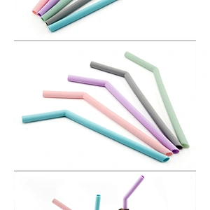 Amazon top sellers eco-friendly recycle healthy  straight food-grade silicone straw for drinks