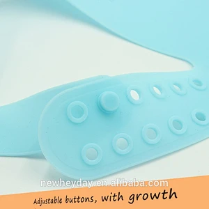 factory personalised  logo food grade silicone  newborn baby animal bibs  waterproof  plain  bulk