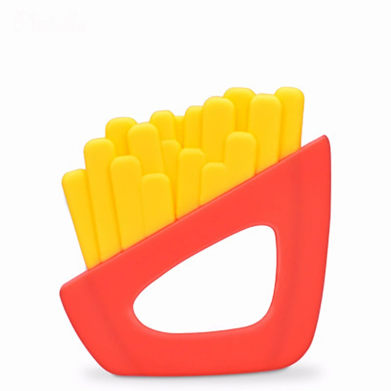 2020 silicone French fries shape soft  baby teether