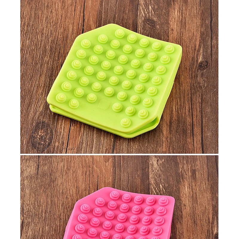 Soft Silicone Brush  pad for fruit cleaning Shower Care hair Scalp Massage Brush  Cleaning Shower dishwashing brush