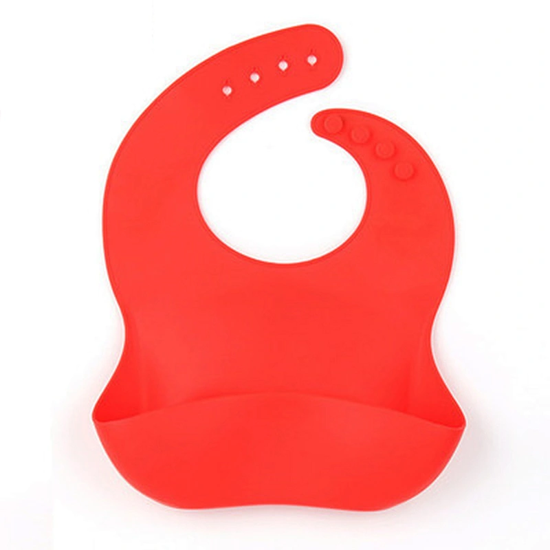 China Good silicone baby bibs with adjustable buttons bib custom pattern printing bpa free factory direct sale price