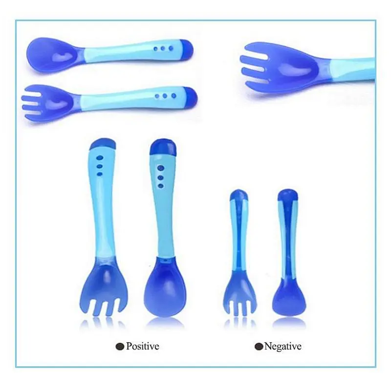 Wholesale custom  New Baby   Silicone serving   Spoon And Fork  feeder