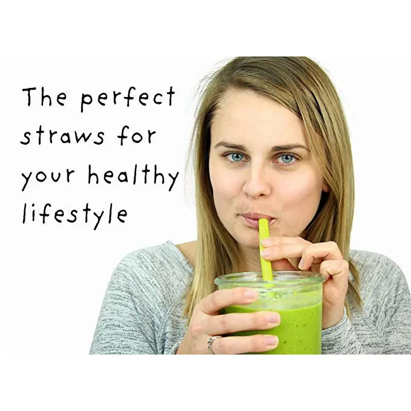 Advanced reusable non-plastic food grade silicone drink straws