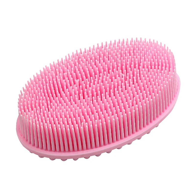 2020 Amazon top sellers soft durable flexible waterproof food-grade silicone bath brush for baby for bath
