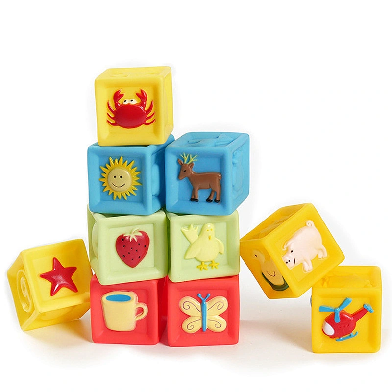 3d educational brain training  silicone soft kid building blocks